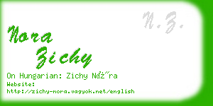 nora zichy business card